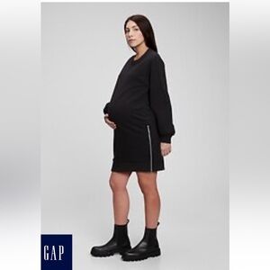Maternity sweatshirt dress